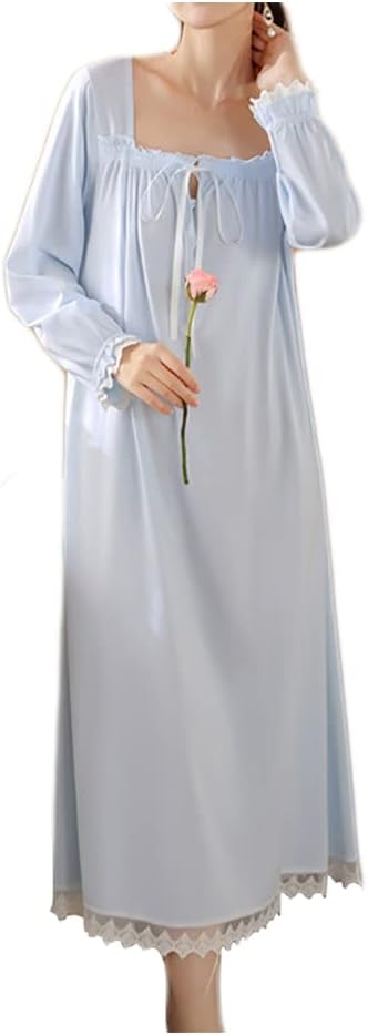 41qwfW-fDIL._AC_SL1001 Cotton Nightgown for Women Vintage Palace Sleepwear