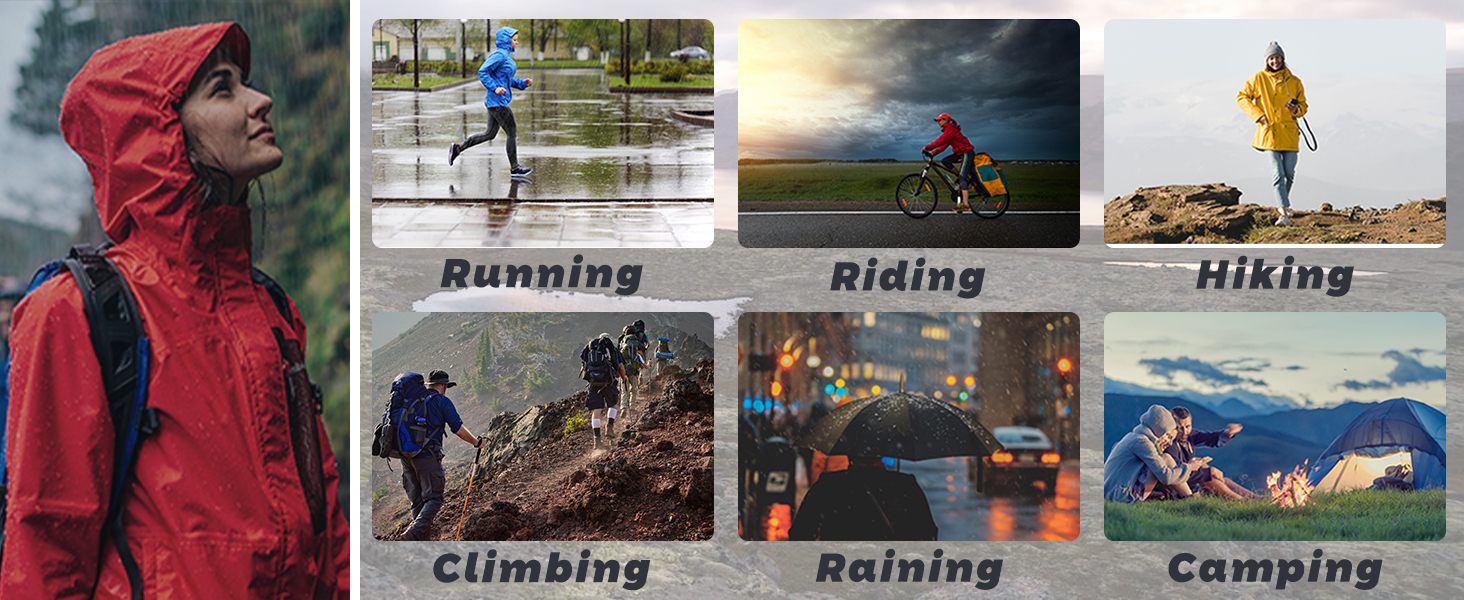 Women's hooded raincoat