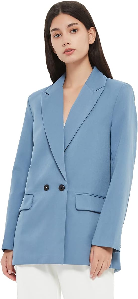 5154-ummRqS._AC_SL1200 Women's Casual Long Sleeve Lapel Oversized Button Work Office Blazer Suit Jacket