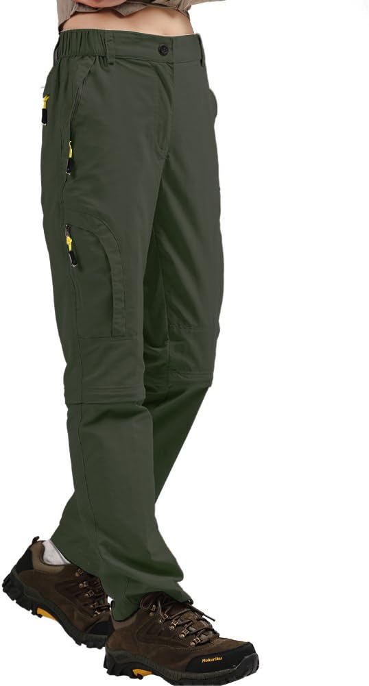 Women's Hiking Pants Convertible Quick Dry Stretch Lightweight Zip-Off Outdoor Fishing Travel Safari Pants