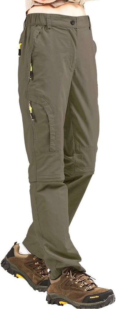 Women's Hiking Pants Convertible Quick Dry Stretch Lightweight Zip-Off Outdoor Fishing Travel Safari Pants