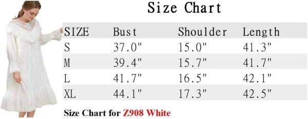 Cotton Nightgown for Women Vintage Palace Sleepwear