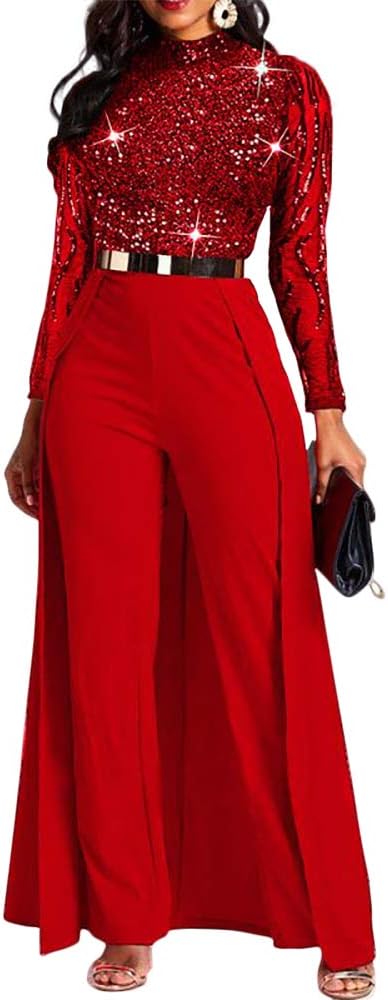 51gDG9xZYBL._AC_SL1000 Patchwork Overlay Embellished Plain Women's Jumpsuit High-Waist Woman Romper