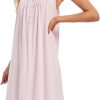 51nYZP9sY3L._AC_SL1500 Cotton Nightgown for Women Sleeveless Loungewear Comfy Soft Sleepwear Long Sleepdress Loose Full Length Nightdress