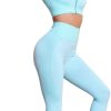 Women's 3 Piece Outfits Tracksuit Workout Set Sports Bra High Waist Yoga Gym Leggings and Crop Top
