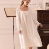 51yGFb5leaL._AC_SL1001 Cotton Nightgown for Women Vintage Palace Sleepwear
