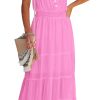 611aWCg3JxL._AC_SL1500 Womens Summer Spaghetti Strap Sleeveless High Waist Beach Long Maxi Sun Dress