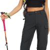 613ZkiaNgmL._AC_SL1500 Women's Hiking Cargo Pants Quick Dry Water-Resistance High Waist Pants for Work Travel Outdoor and Casual