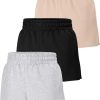 3 Pack Womens Sweat Shorts Casual Lounge Cotton Shorts Trendy Summer Running High Waisted Athletic Shorts