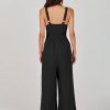 61DdZZmdkvL._AC_SL1500 ANRABESS Women's Summer Wide Leg Linen Jumpsuits Dressy V Neck Sleeveless Casual Pants Rompers 2024 Vacation Beach Outfits