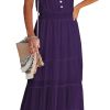 61Sd3b_uueL._AC_SL1500 Womens Summer Spaghetti Strap Sleeveless High Waist Beach Long Maxi Sun Dress