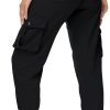 61V3IIN_p-L._AC_SL1500 Women's Cargo Hiking Pants Quick Dry Lightweight Elastic Waist Button Pockets Joggers Athletic Sweatpants Travel Casual