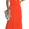 61VgpZ465RL._AC_SL1500 Womens Summer Spaghetti Strap Sleeveless High Waist Beach Long Maxi Sun Dress