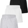 3 Pack Womens Sweat Shorts Casual Lounge Cotton Shorts Trendy Summer Running High Waisted Athletic Shorts