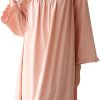 61_PgY4gLrL._AC_SL1500 Women's Nightgowns Sleepshirts Lace Ruffle Princess Nightdress