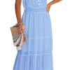 61aWGV5o0uL._AC_SL1500 Womens Summer Spaghetti Strap Sleeveless High Waist Beach Long Maxi Sun Dress