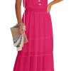 61ar1ScrLtL._AC_SL1500 Womens Summer Spaghetti Strap Sleeveless High Waist Beach Long Maxi Sun Dress