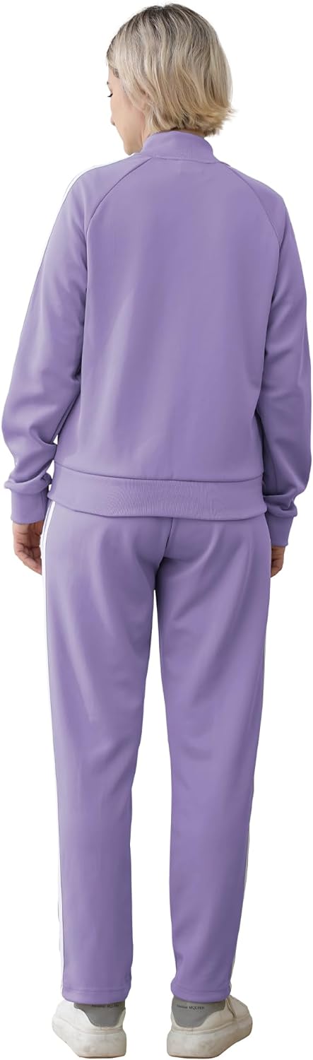 Tracksuit for Women 2 Piece Sweatsuit Outfits Long Sleeve Zip Up Lounge Jogging Suits