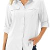 61nLKGp6izL._AC_SL1500 Women's UPF 50 Long Sleeve UV Sun Protection Safari Shirts Outdoor Quick Dry Fishing Hiking Travel Shirts