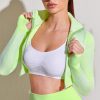 Women's 3 Piece Outfits Tracksuit Workout Set Sports Bra High Waist Yoga Gym Leggings and Crop Top