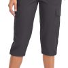 61quFvSF50L._AC_SL1500 Women's Hiking Cargo Capri Pants Lightweight Quick Dry Joggers Outdoor Casual Travel Capris with Zipper Pockets