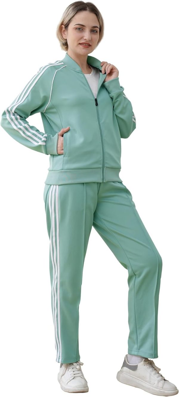 Tracksuit for Women 2 Piece Sweatsuit Outfits Long Sleeve Zip Up Lounge Jogging Suits