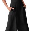 61vngEv0GEL._AC_SL1500 ANRABESS Women's Summer Wide Leg Linen Jumpsuits Dressy V Neck Sleeveless Casual Pants Rompers 2024 Vacation Beach Outfits