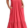 61wAy06d_DL._AC_SL1500 ANRABESS Women's Summer Casual Sleeveless V Neck Swing Dress Fit & Flare Flowy Tiered Maxi Beach Sundress with Pockets