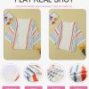 Womens 2024 Cute Spring Summer Color Block Striped Lightweight Comfy Cable Knit Beach Boho Clothes Pullover Sweaters