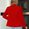 Womens Casual Blazers Long Sleeve Lapel Button Slim Work Office Blazer Jacket