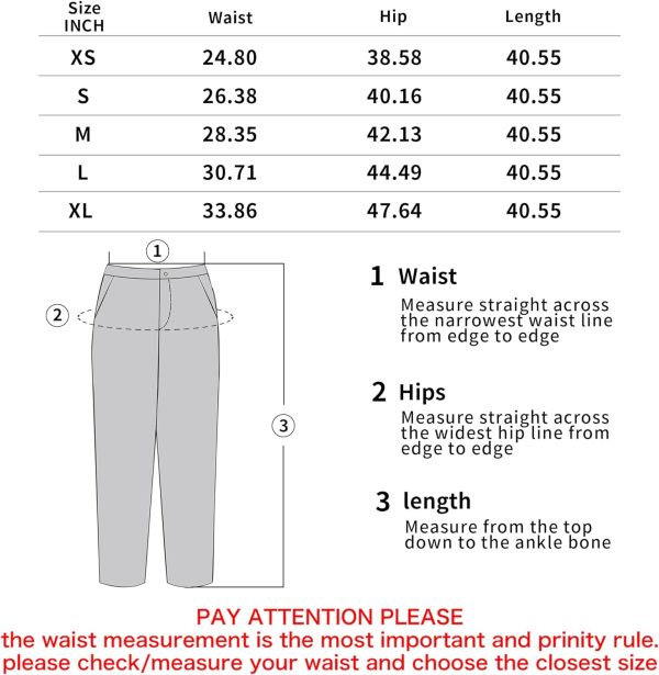 71YUAG4mKbL._AC_SL1500 Women's Casual Striped High Waisted Wide Leg Pants Elastic Waist Loose Fit Trousers