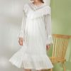 Cotton Nightgown for Women Vintage Palace Sleepwear