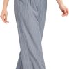 819qfd1SLJL._AC_SL1500 Women's Casual Striped High Waisted Wide Leg Pants Elastic Waist Loose Fit Trousers