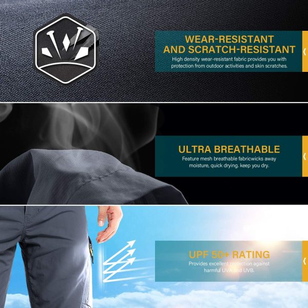 Women's Hiking Pants Convertible Quick Dry Stretch Lightweight Zip-Off Outdoor Fishing Travel Safari Pants