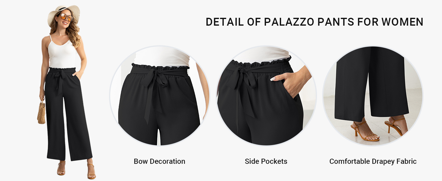 Women's wide-leg casual pants