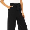 416EXxTM4HL._AC_SL1125 Wide Leg Stretchy Pants for Women Business Casual Pants Dress Pants with Pockets Self Tie Belted