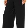 417ts3C7VzL._AC_SL1125 Wide Leg Stretchy Pants for Women Business Casual Pants Dress Pants with Pockets Self Tie Belted