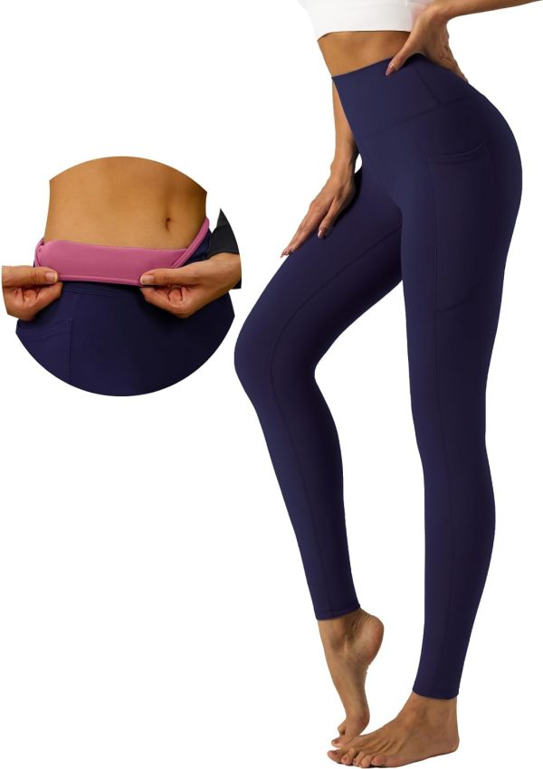 513z7b_9WSL._AC_SL1500 Womens Yoga Leggings Tummy Control Yoga Pants with Pockets High Waist Buttery Soft Workout Leggings