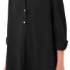 514gNT5MwOL._AC_SL1500 Women's Tunic Mini Shirt Dress Cotton Long Sleeve Ruffle Hem Dress Button Up Shift Chambray Dresses
