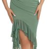 517afa2LMcL._AC_SL1500 Women's Summer Midi Bodycon Sleeveless Backless Ruffle Hem Mermaid Cocktail Elegant Tank Dress