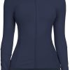 519U3lYJ1aL._AC_SL1500 Workout Jackets for Women Full Zip Athletic Running Track Jacket with Pockets Slim Fit Yoga Jacket with Thumb Holes