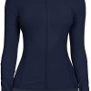 51B0l_YUQGL._AC_SL1500 Workout Jackets for Women Full Zip Athletic Running Track Jacket with Pockets Slim Fit Yoga Jacket with Thumb Holes