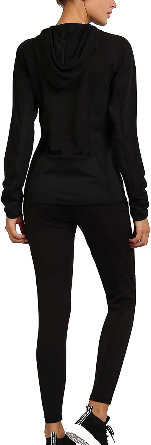 51ExV4_Hg1L._AC_SL1500 Active Wear Sets for Women -Workout Clothes Gym Wear TracksuitsYoga Jogging Track Outfit Legging Jacket 2 Pieces Set