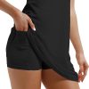 51ehKkgzQ1L._AC_SL1176 Tennis Dress with Built in Shorts and Bra Square Neck Athletic Golf Dress Workout Mini Dress