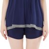 51hpyhGBNlL._AC_SL1500 Pajamas-Set Womens-Bamboo Soft-Sleepwear Vest-Shorts - Super Soft Pjs Set