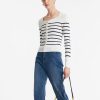 51iclDlrt7L._AC_SL1200 Long Sleeve Crop Tops for Women Trendy Knitted Basic Shirts Business Casual