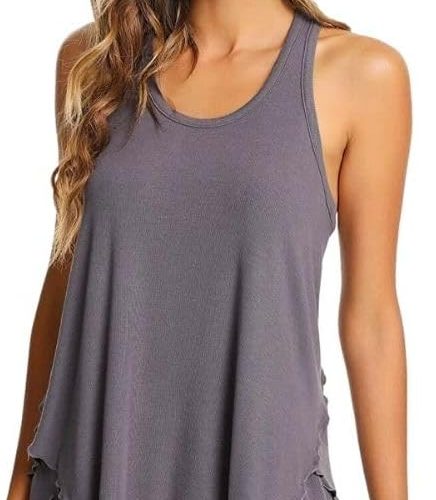 51j0ebSMNuL._AC_SL1000 Pajamas Set for Women Viscose Made from Bamboo - Ribbed Racerback Tank Top Soft Sleepwear Pjs Shorts Nightwear Loungewear