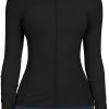 51l4_CbWEqL._AC_SL1500 Workout Jackets for Women Full Zip Athletic Running Track Jacket with Pockets Slim Fit Yoga Jacket with Thumb Holes
