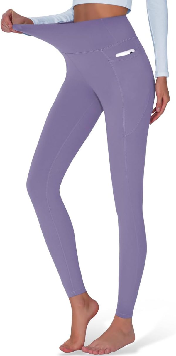 51lbB3FO8WL._AC_SL1500 High Waisted Yoga Pants with Pockets, Tummy Control Workout Athletic Yoga Leggings for Women