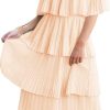51n5ple0kXL._AC_SL1000 Women's Off The Shoulder Ruffles Summer Valentines Day Loose Casual Chiffon Long Party Beach Maxi Dress